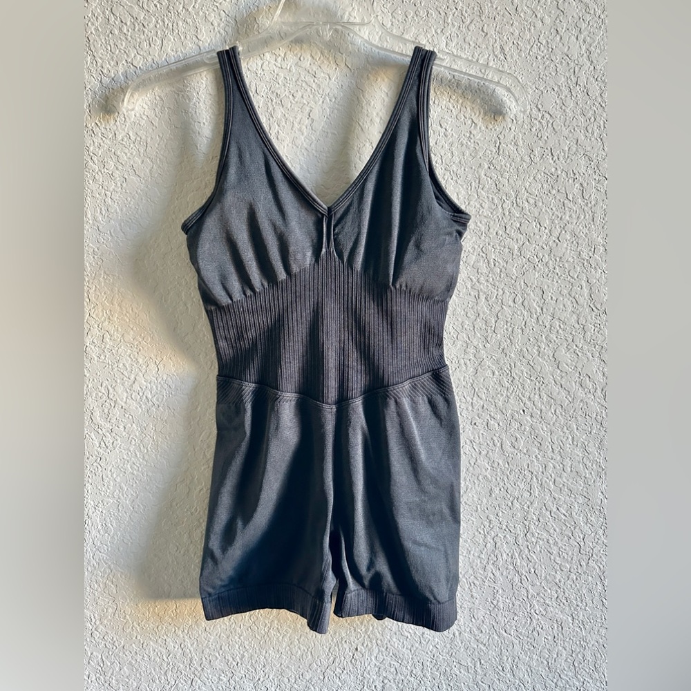 Joy Lab (Target)  |  Dark Grey/Black Athletic Bodysuit